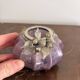 Mercurised Glass Purple Pumpkin Lantern Shabby Chic Romantic