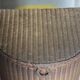 Lloyd Loom chest from England from the 1930s, wicker storage trunk.