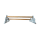 Towel rack in enamelled cast iron pale blue Art Deco 30s 40s