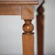 Vintage 50s reversible caramel leather covered bridge/games table