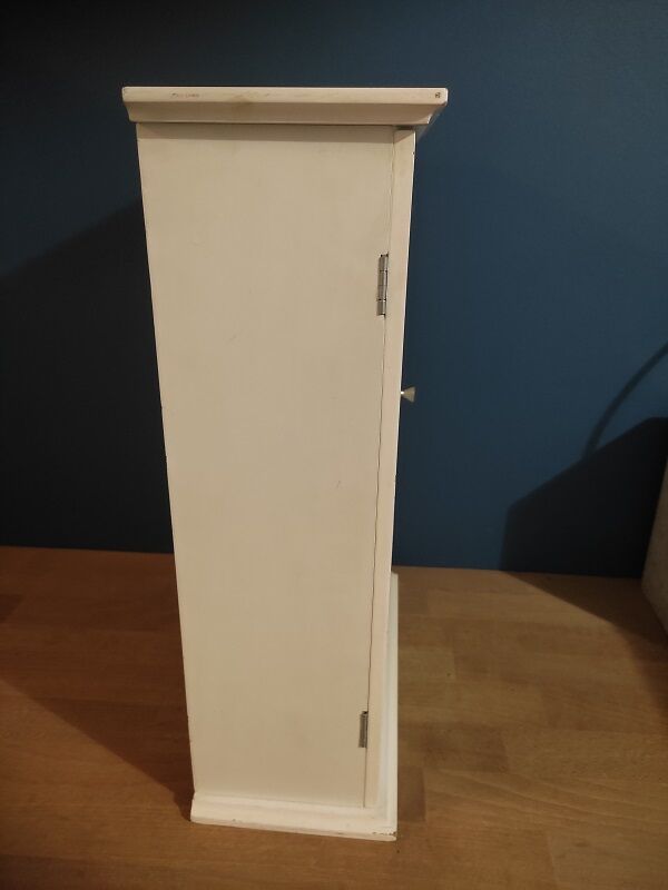 Glass cabinet showcase figurines collection