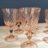 Set of 8 Rosaline glasses from Luminarc