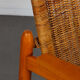 Fauteuil vintage en osier édité par Uluv 1960