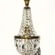 Grapevine balloon chandelier " hollywood regency " 50