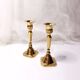 Pair of small brass candlesticks
