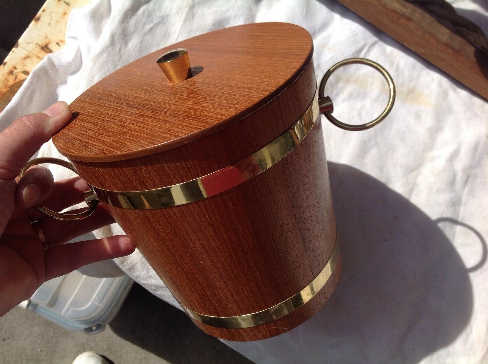 Vintage ice cream bucket 60/70 kitchen decoration