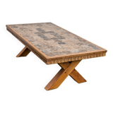 Vintage 1980s Brutalist Ceramic Coffee Table