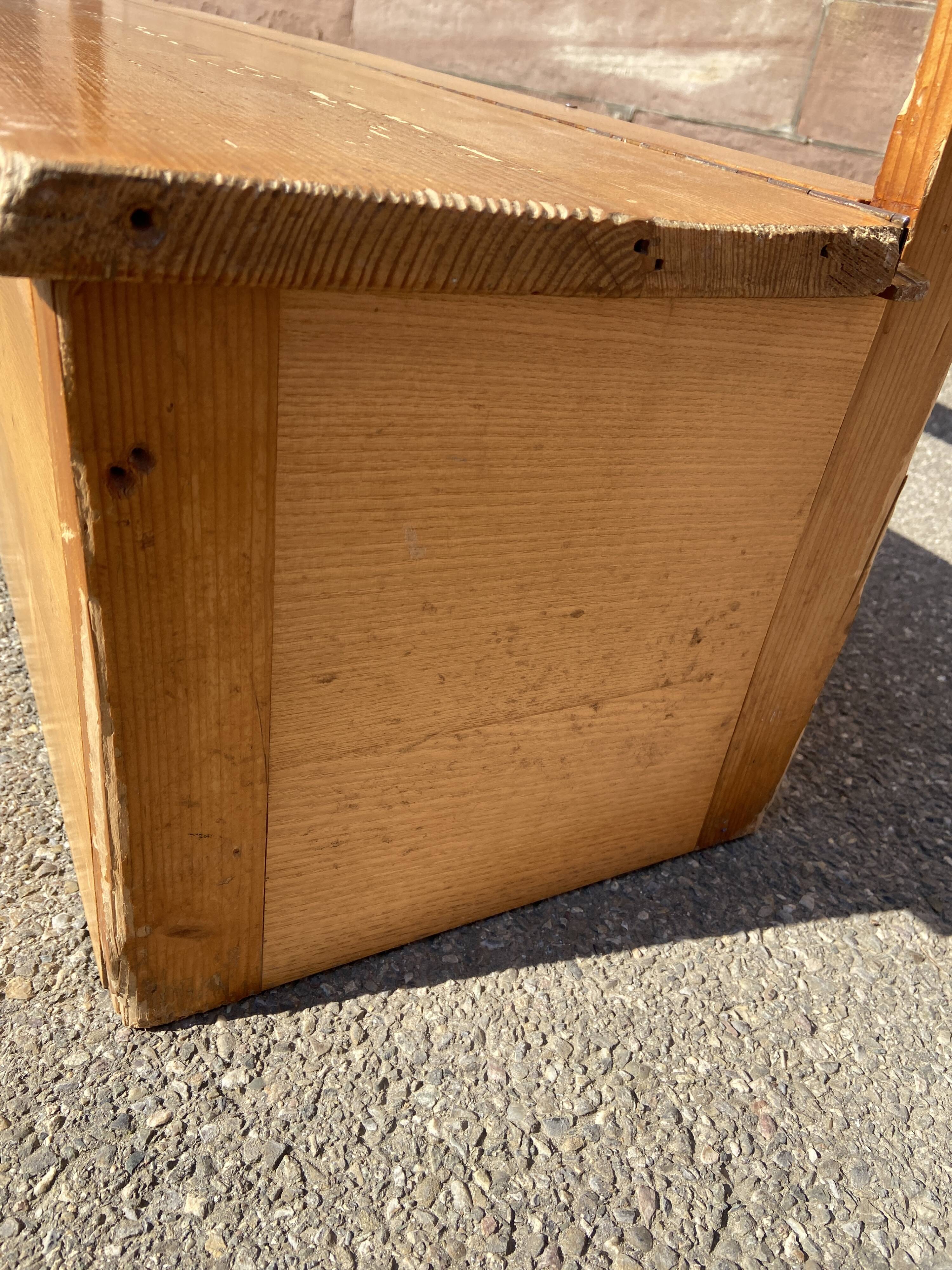 Vintage children's school chest bench 1980s
