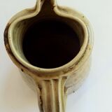 Vintage sandstone pitcher La Borne Puisaye signed 20cm