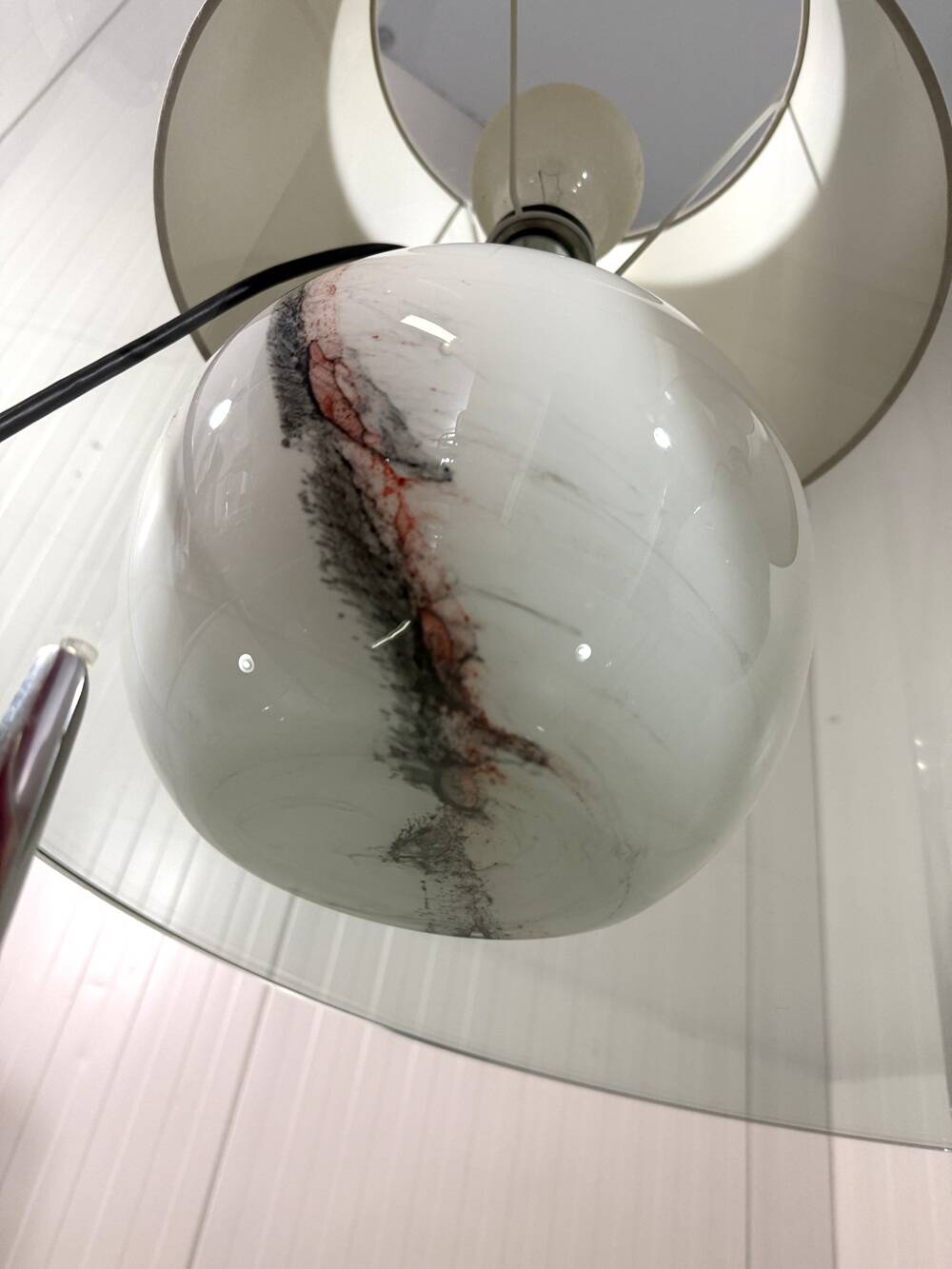 Peill & Putzler large glass table lamps 1970’s