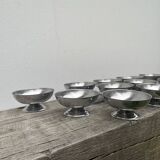 12 stainless steel cups 1970