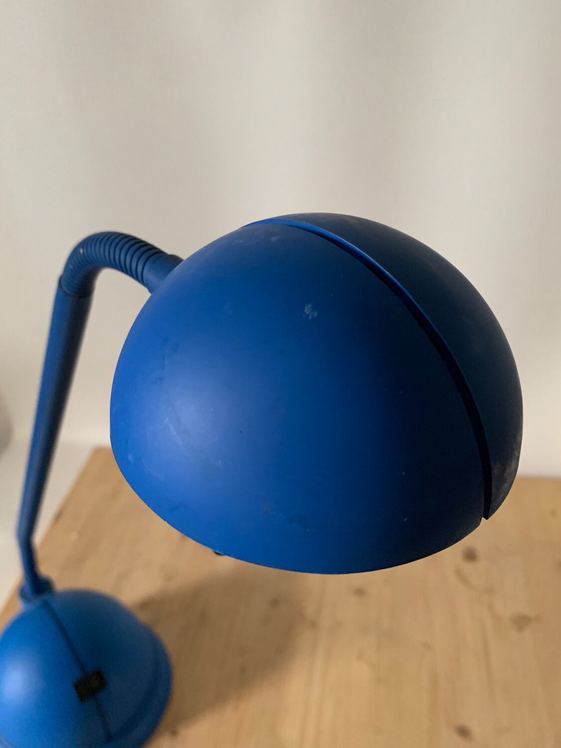 Blue desk lamp