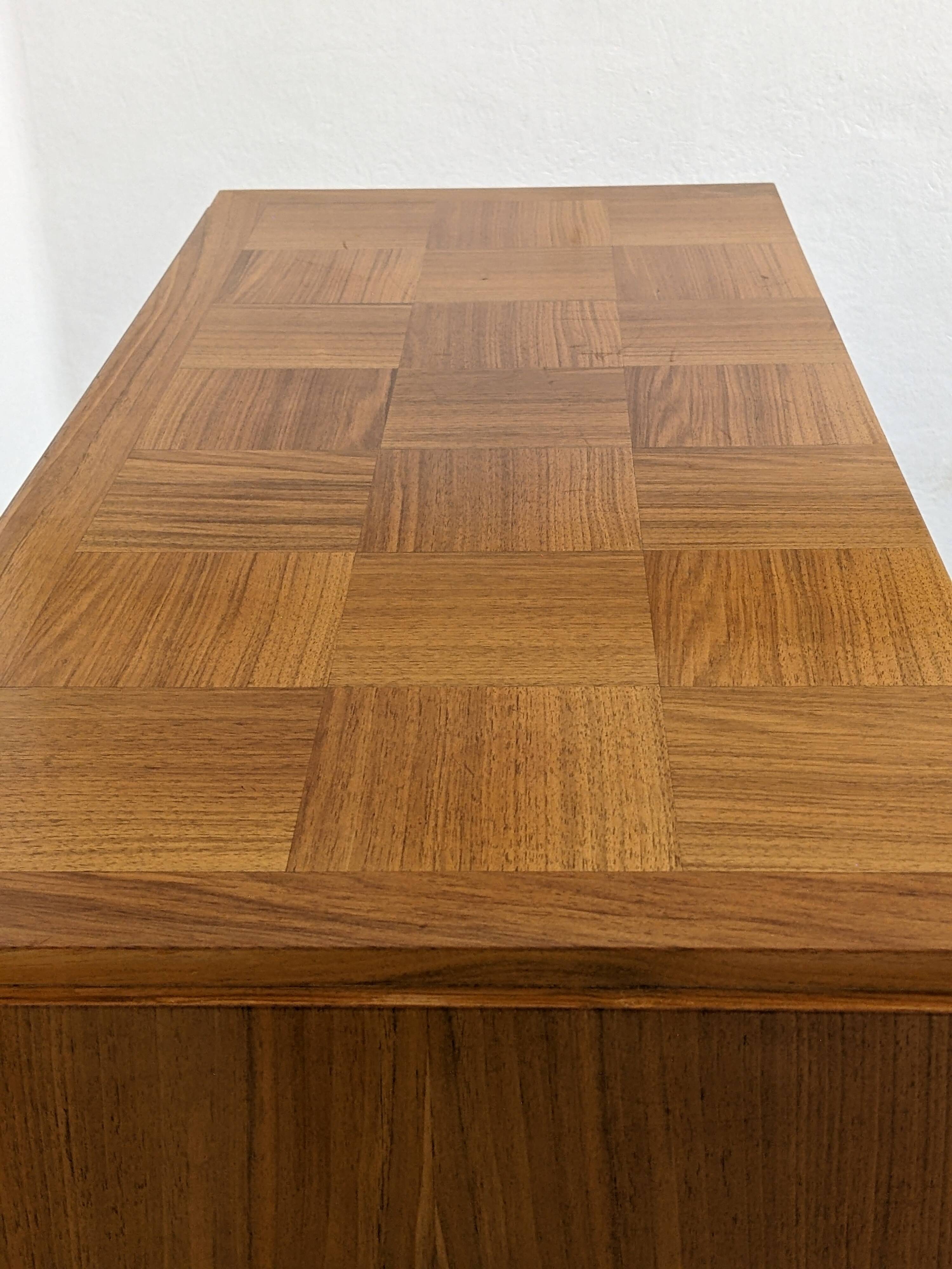 Art Deco style walnut display cabinet, France circa 1950
