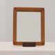 Miroir de table moderniste rare de Jacques Adnet des années 1950