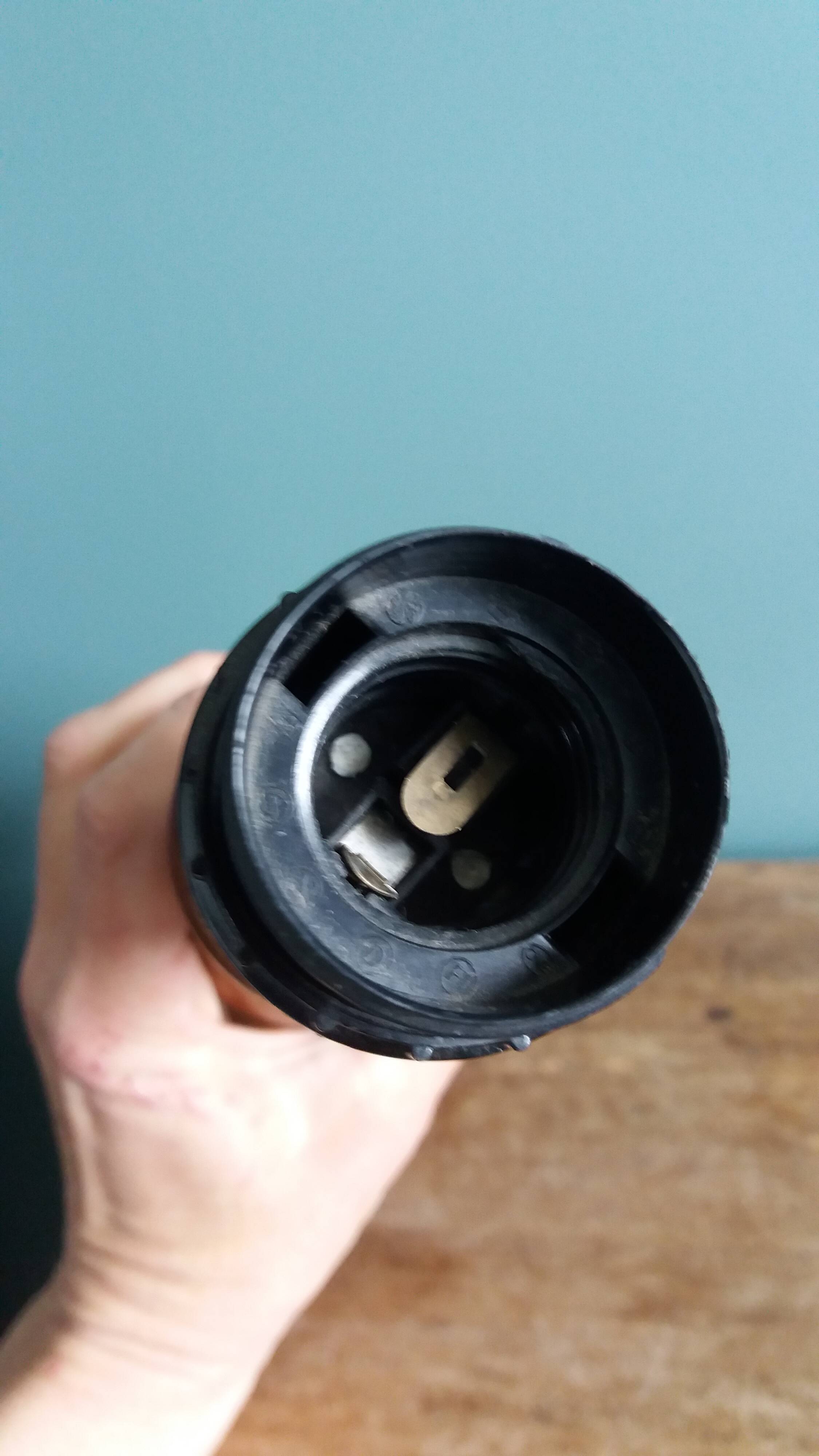 Lamp, turned wooden base