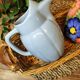 Vintage Lavender Blue Ceramic Pitcher