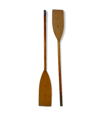 Paire de pagaies ou rames vintage 1970 | Selency