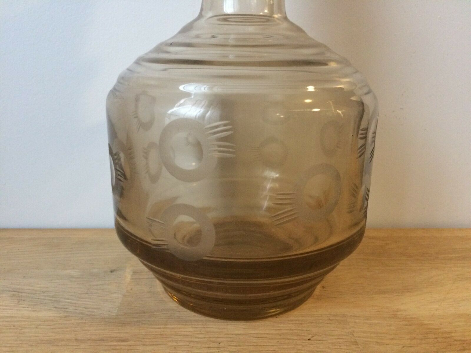 Smoked glass decanter