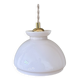 Vintage white opaline lampshade pendant light