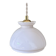 Vintage white opaline lampshade pendant light