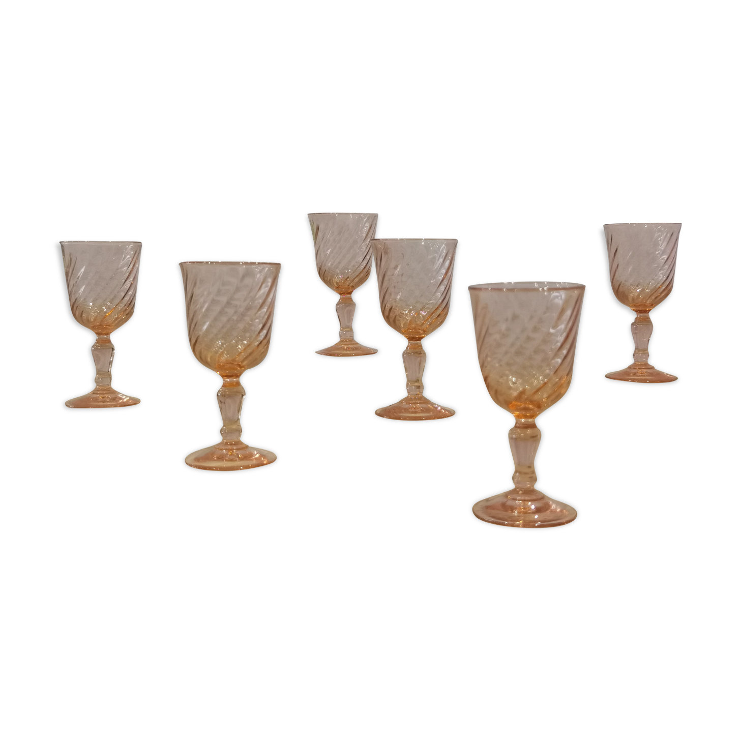 Set of 6 Luminarc Rosaline liqueur/port glasses