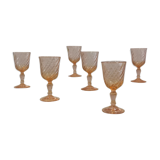 Set of 6 Luminarc Rosaline liqueur/port glasses