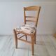 Chaise de campagne en toile de Jouy bleu