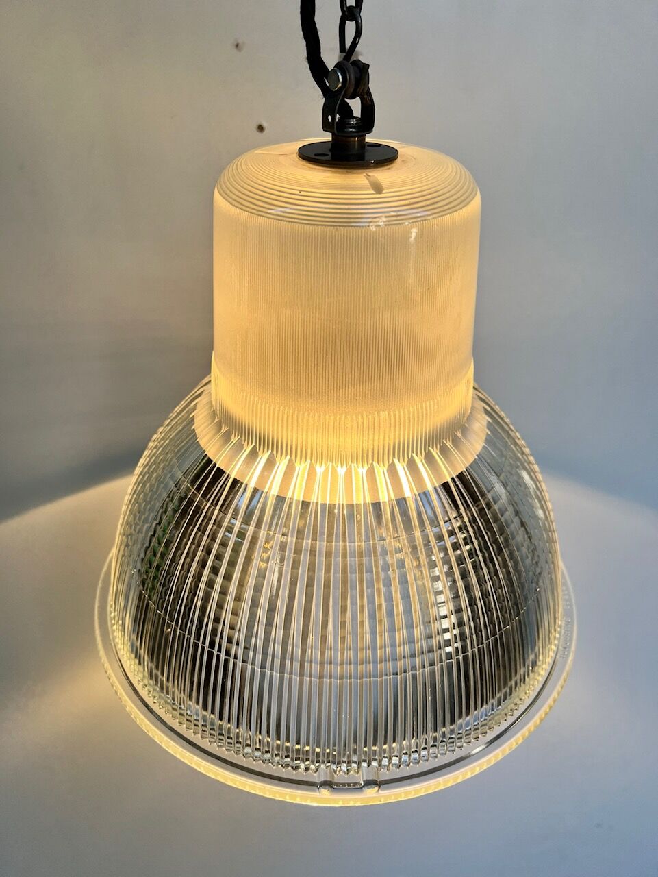 Holophane hanging lamp 1950 ø 27.5cm