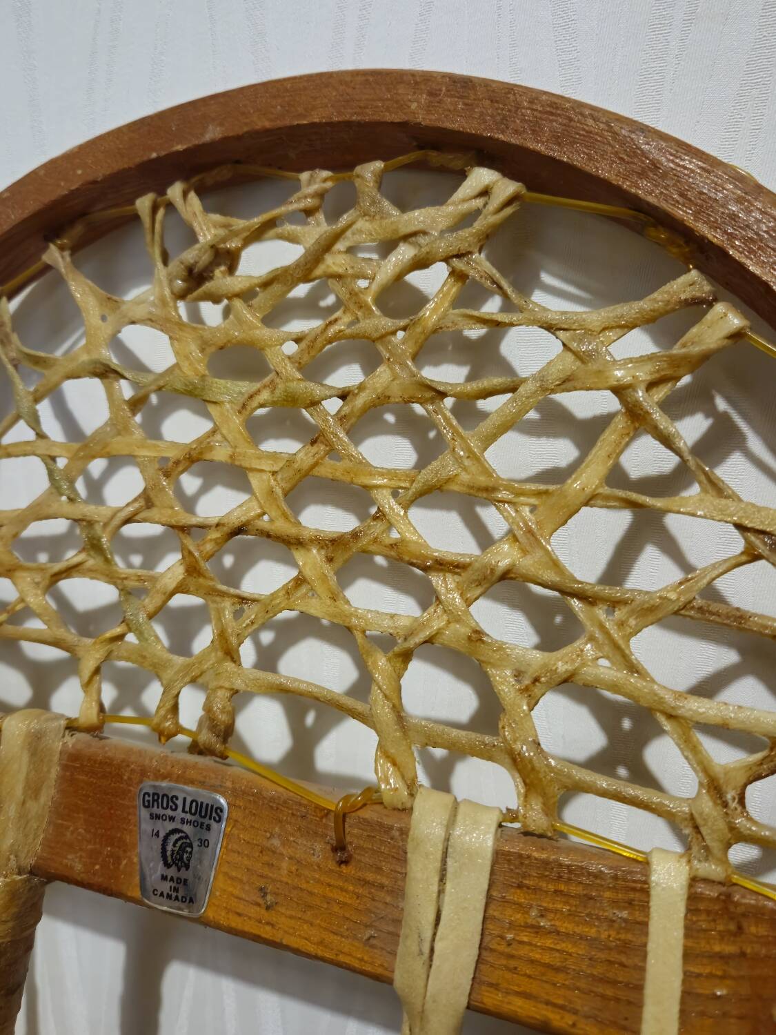 Raquettes de neige et bâtons Canada vintage