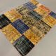 Distressed vintage turkish patchwork rug 178x133 cm wool medium