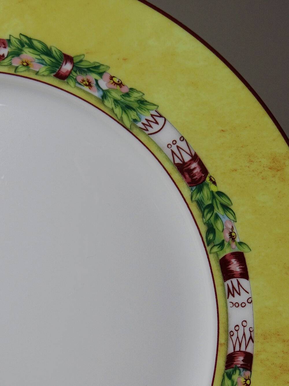 6 dessert plates Jean-Louis Coquet Limoges Terre de Sienne vintage