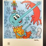 1990s Keith Haring Limited Edition Lithograph Numbered in Pencil. After