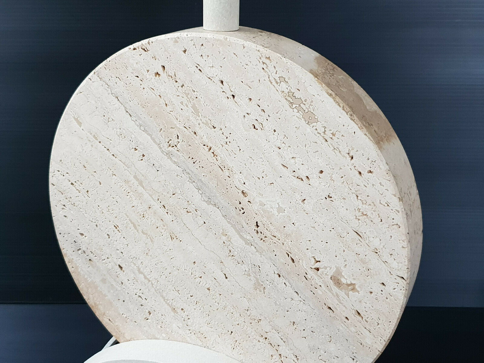 Vintage travertine lamp 1970