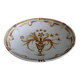 Keraluc Quimper oval flat salad bowl signed Yvonne Pennec