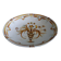 Keraluc Quimper oval flat salad bowl signed Yvonne Pennec