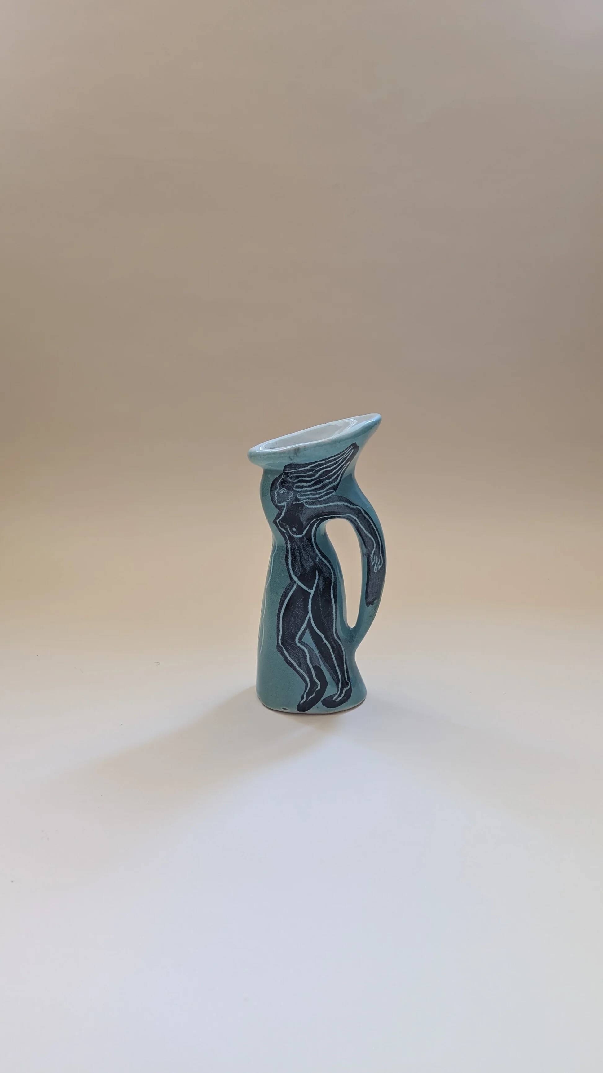Ceramic pitcher by Jacques Sagan in Vallauris