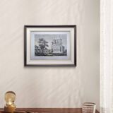 Curtea de Argeș, Romania. Printed illustration from 1866.