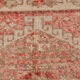 Geometric handmade oushak rug 226x121cm