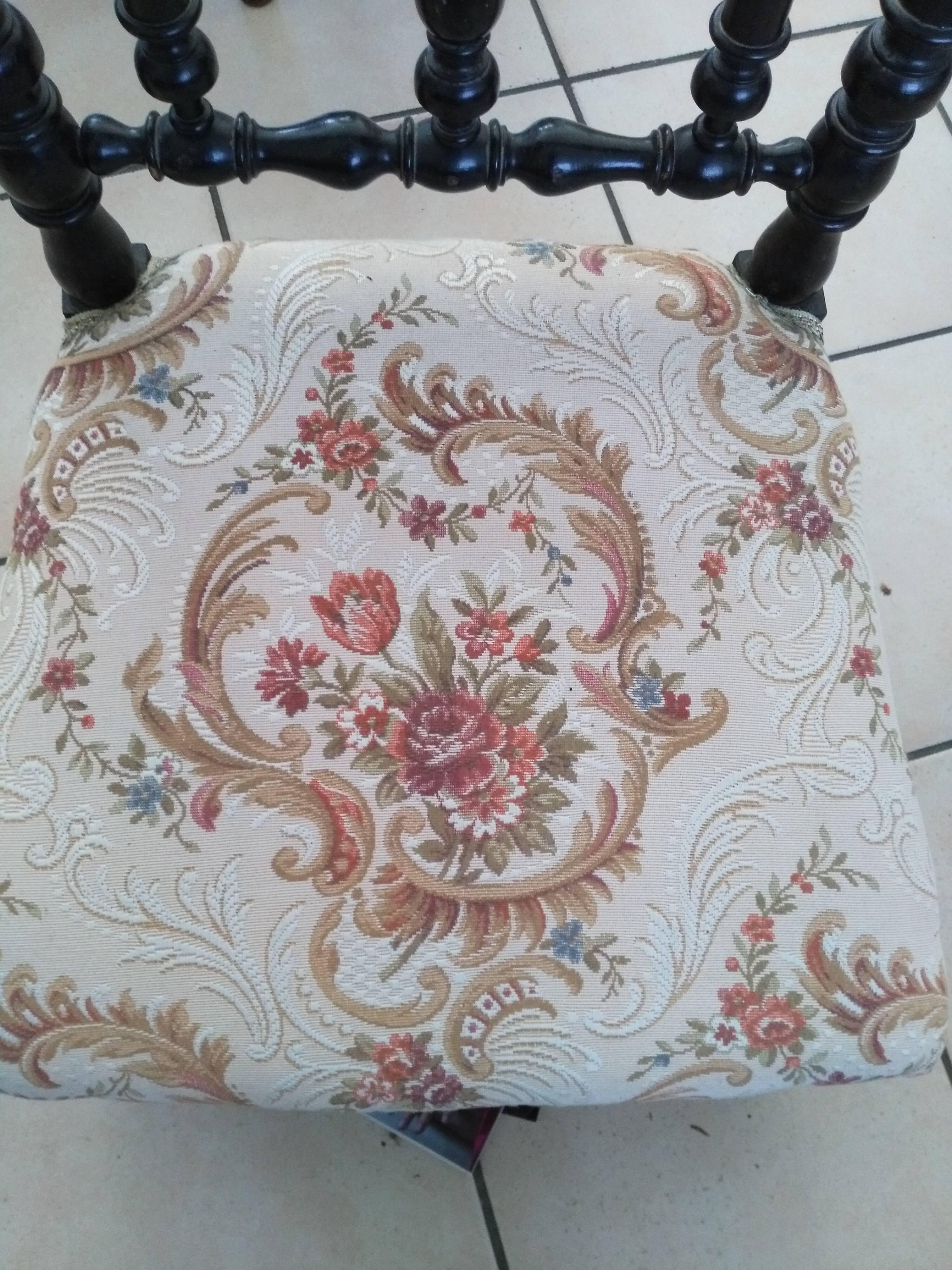 Prie-Dieu Napoleon III in blackened pear tree