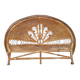 Emmanuelle peacock rattan and cane headboard 1960