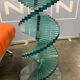 Vintage twisted glass table from the 90s.