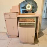 Art Deco dressing table / bedside table set