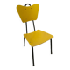 Yellow Jacques HITIER chair, vintage 50s