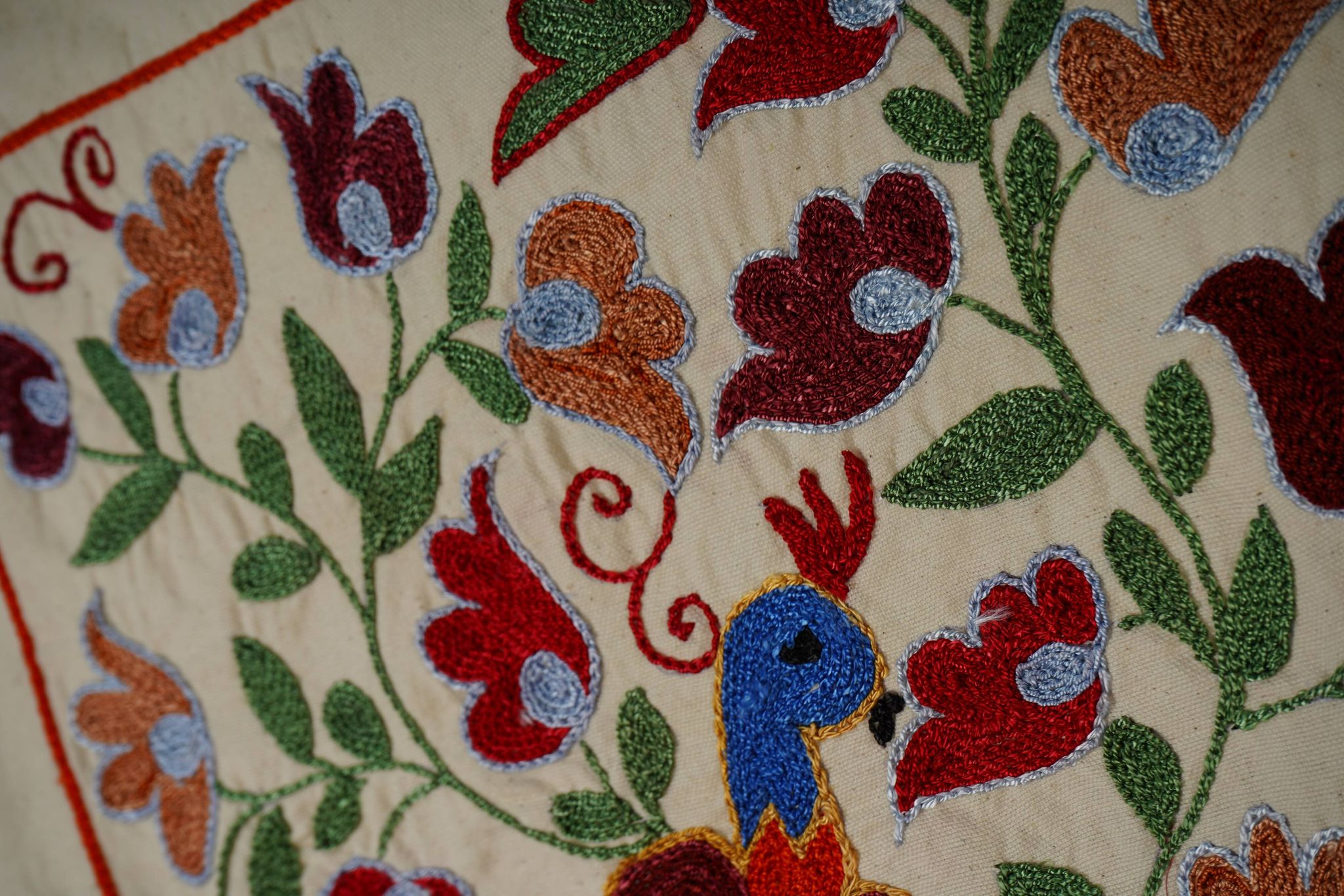 Vintage Turkish hand-knotted rug 50x90 cm