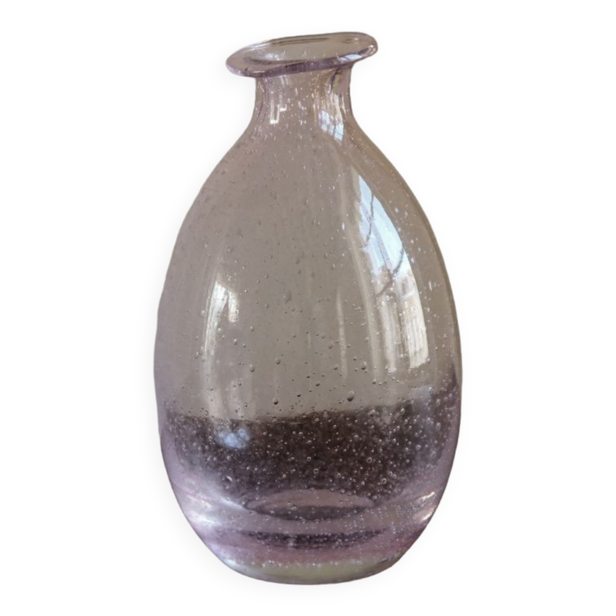 Blown glass gourd vase