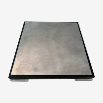 Table bottom or square table center in Bakelite, Plexiglas and aluminium
