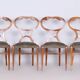 Biedermeier Oak & Walnut Chairs, Vienna, Austria, 1820s, Set of 4
