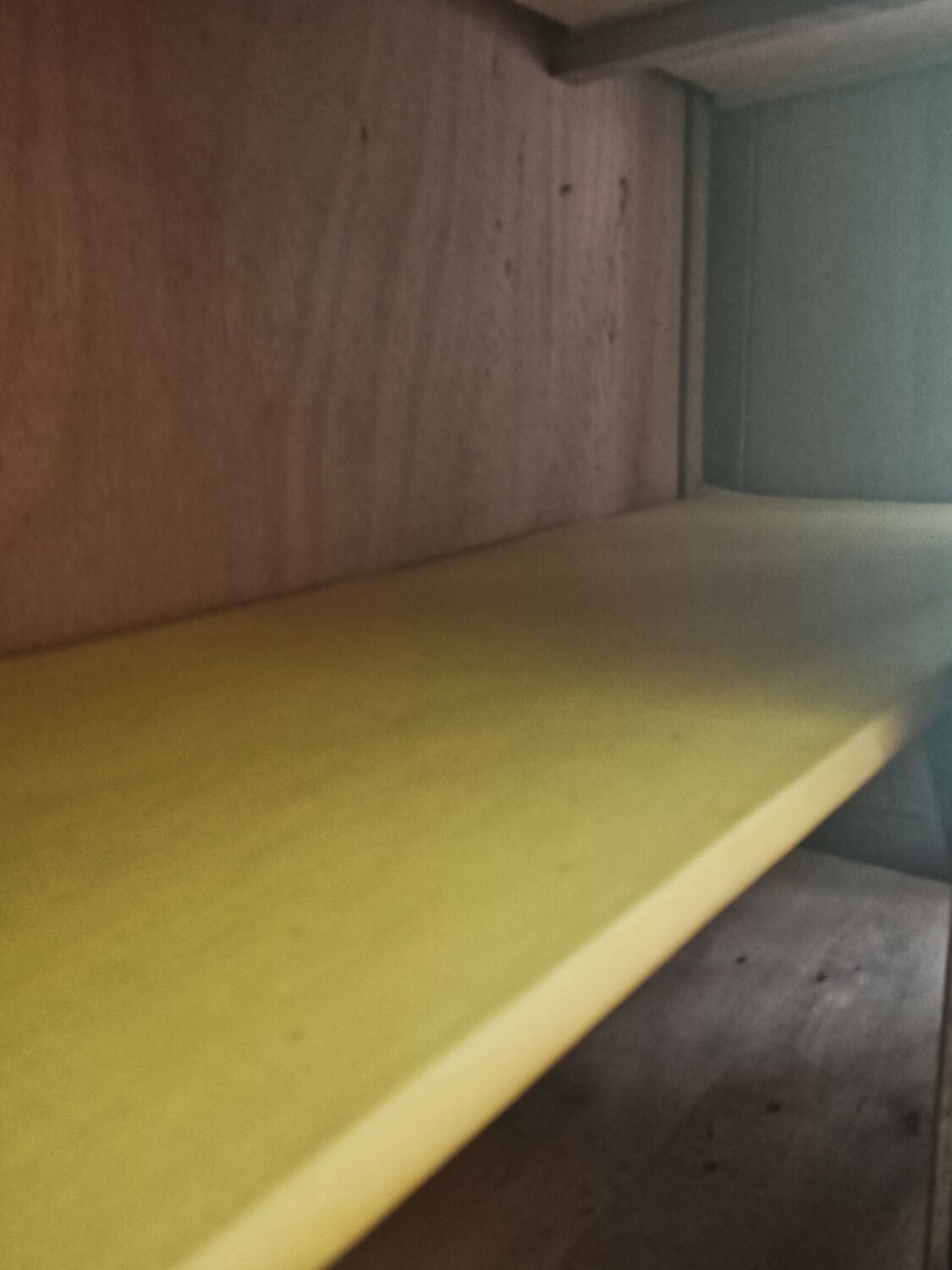 Formica and wood sideboard