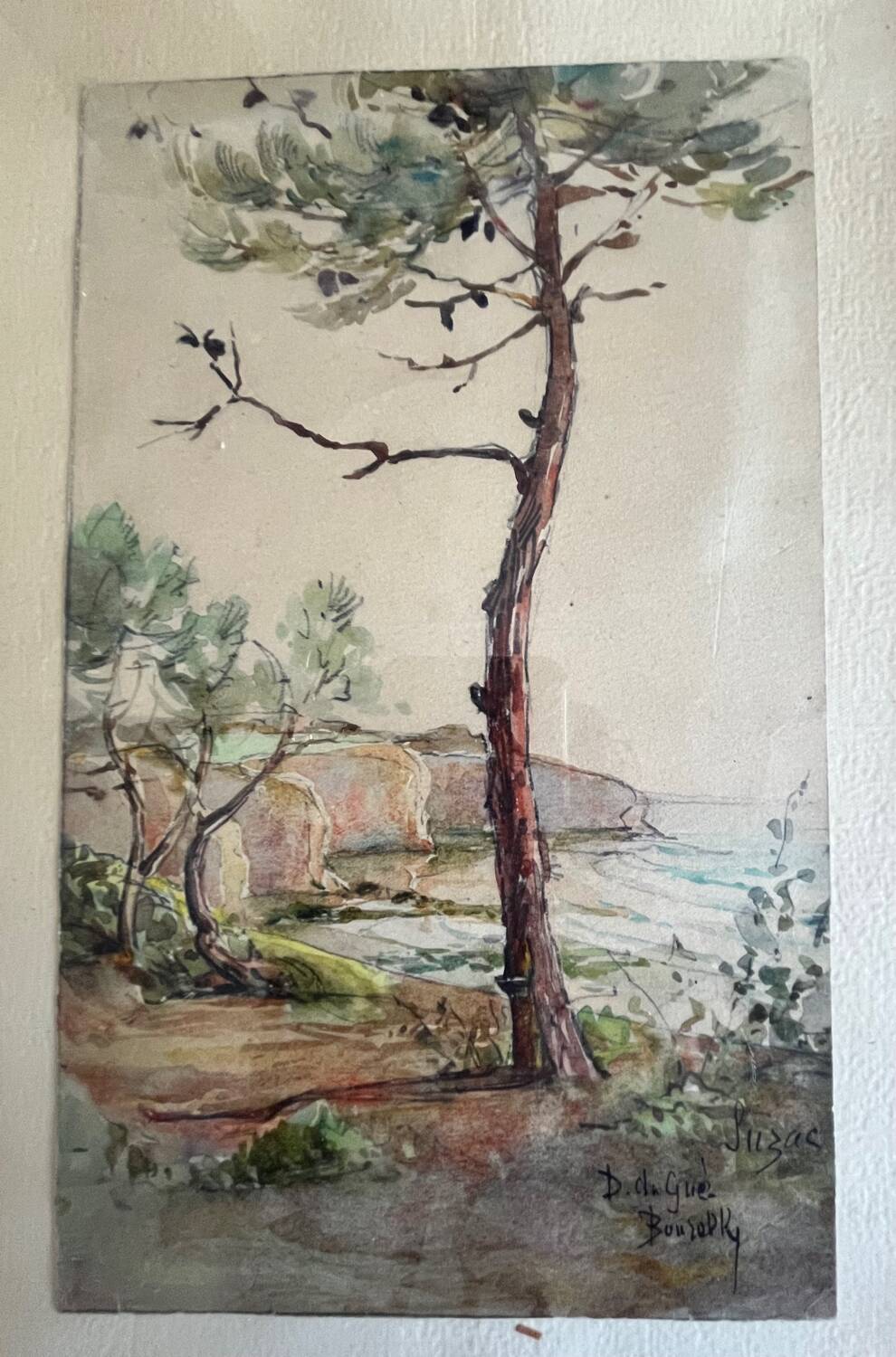 Painting: Watercolor - Seaside landscape