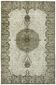 Handwoven overdyed turkish 1970s 185 cm x 276 cm grey carpet